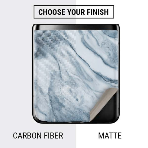 Ocean Blue Marble Galaxy Z Flip Skin