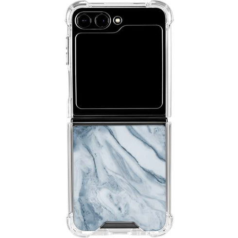 Ocean Blue Marble Galaxy Z Flip5 5G Clear Case