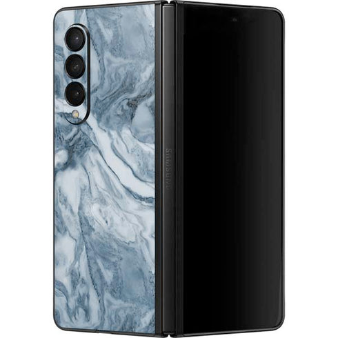 Ocean Blue Marble Galaxy Z Fold3 5G Skin