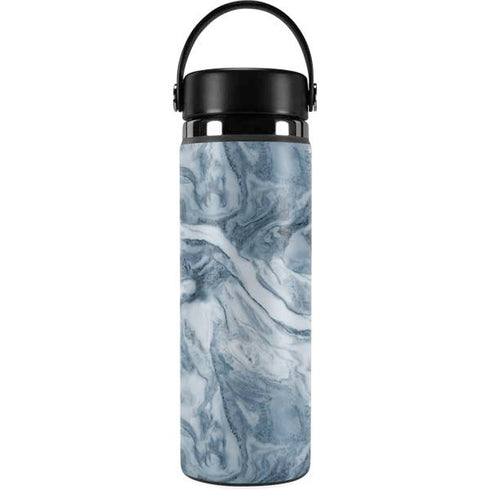 Ocean Blue Marble Hydro Flask 20oz Wide Mouth Skin
