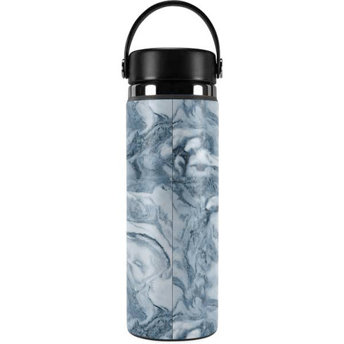 Ocean Blue Marble Hydro Flask 20oz Wide Mouth Skin