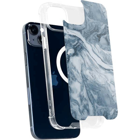 Ocean Blue Marble iPhone 15 Plus MagSafe Case