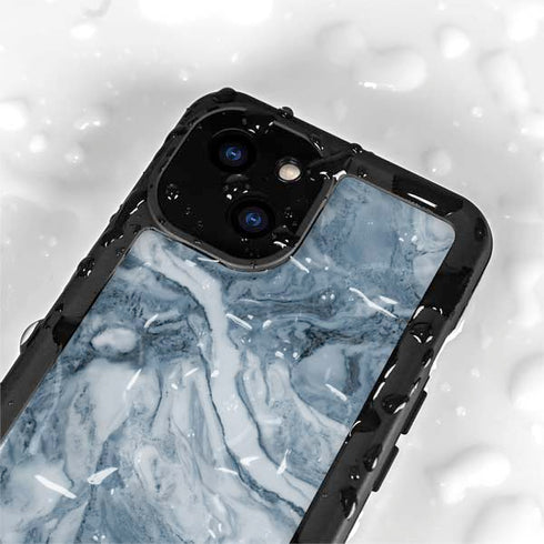 Ocean Blue Marble iPhone 15 Plus Waterproof Case