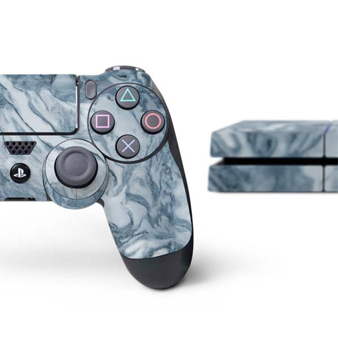 Ocean Blue Marble PS4 Console and Controller Bundle Skin