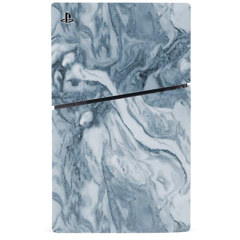 Ocean Blue Marble PS5 Slim Disk Console Skin
