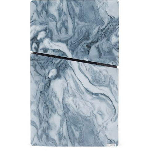 Ocean Blue Marble PS5 Slim Digital Edition Console Skin
