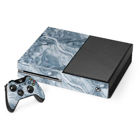 Ocean Blue Marble Xbox One Console and Controller Bundle Skin