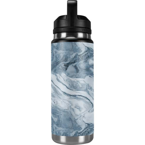 Ocean Blue Marble YETI Rambler 26oz Bottle Skin