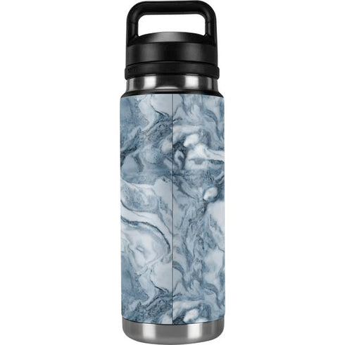 Ocean Blue Marble YETI Rambler 26oz Bottle Skin