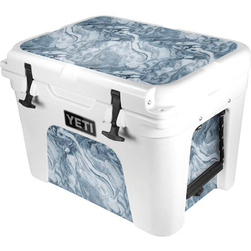 Ocean Blue Marble YETI Tundra 35 Hard Cooler Skin