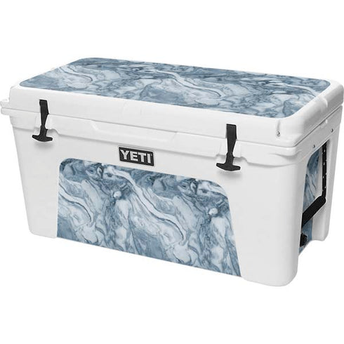 Ocean Blue Marble YETI Tundra 75 Hard Cooler Skin
