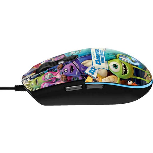 Disney Monsters University Official Poster G203 Prodigy RGB Wired Gaming Mouse Skin