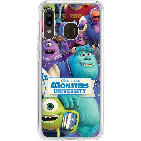 Disney Monsters University Official Poster Galaxy A20 Clear Case
