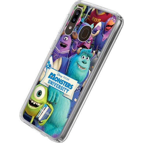 Disney Monsters University Official Poster Galaxy A20 Clear Case