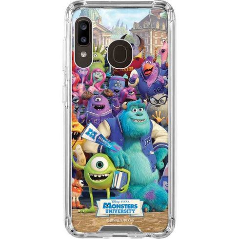 Disney Monsters University Official Poster Galaxy A30 Clear Case