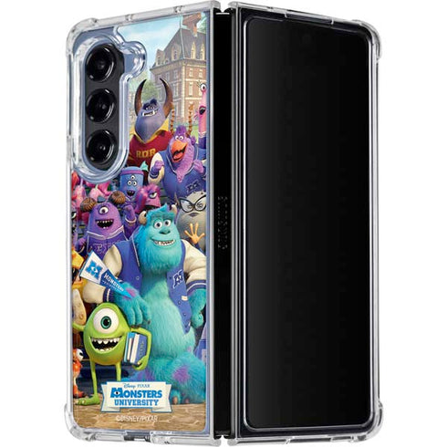 Disney Monsters University Official Poster Galaxy Z Fold5 5G Clear Case
