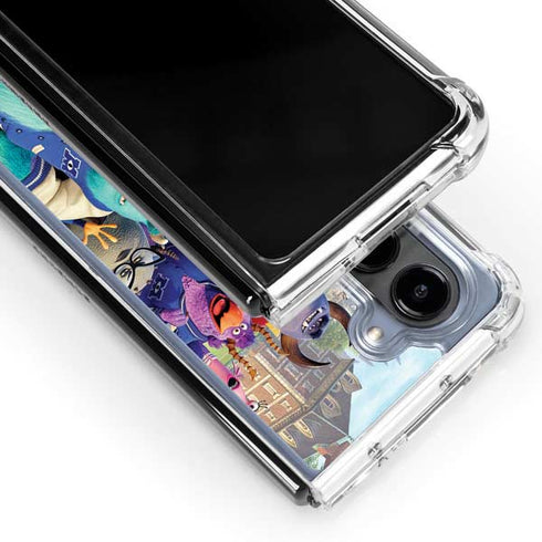 Disney Monsters University Official Poster Galaxy Z Fold5 5G Clear Case