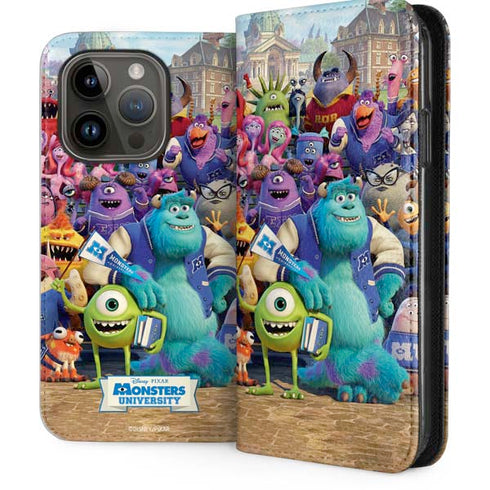 Disney Monsters University Official Poster iPhone 14 Pro Folio Case