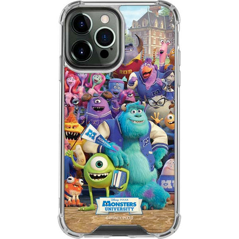 Disney Monsters University Official Poster iPhone 14 Pro Max Clear Case