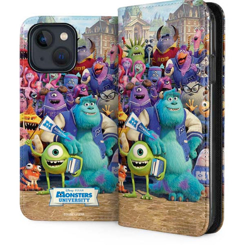 Disney Monsters University Official Poster iPhone 15 Plus Folio Case