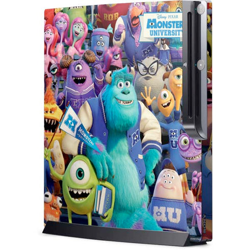 Disney Monsters University Official Poster Playstation 3 & PS3 Slim Skin