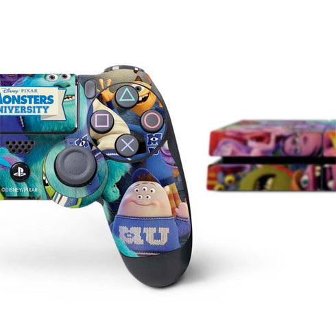 Disney Monsters University Official Poster PS4 Console and Controller Bundle Skin