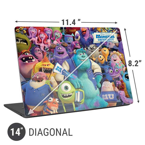 Disney Monsters University Official Poster Universal Laptop 14in (11.4 x 8.2in) Skin
