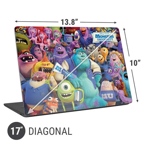 Disney Monsters University Official Poster Universal Laptop 17in (13.8 x 10in) Skin
