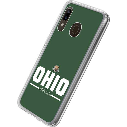 Ohio University Ohio Bobcats Logo Galaxy A20 Clear Case
