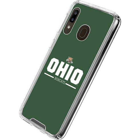 Ohio University Ohio Bobcats Logo Galaxy A30 Clear Case