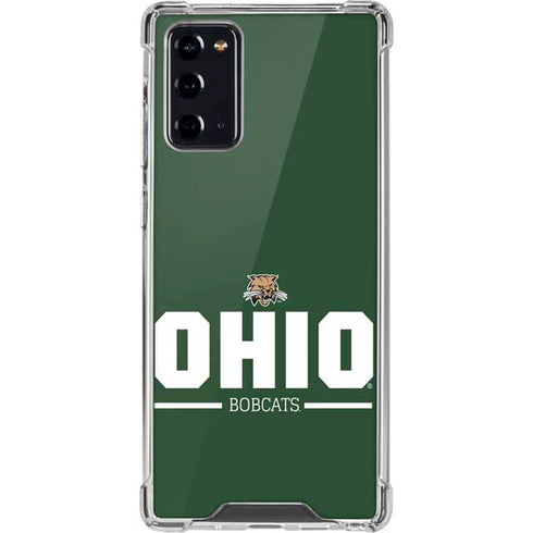 Ohio University Ohio Bobcats Logo Galaxy Note20 5G Clear Case