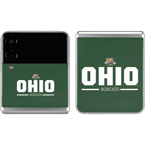 Ohio University Ohio Bobcats Logo Galaxy Z Flip4 5G Skin