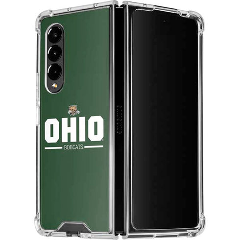 Ohio University Ohio Bobcats Logo Galaxy Z Fold4 5G Clear Case