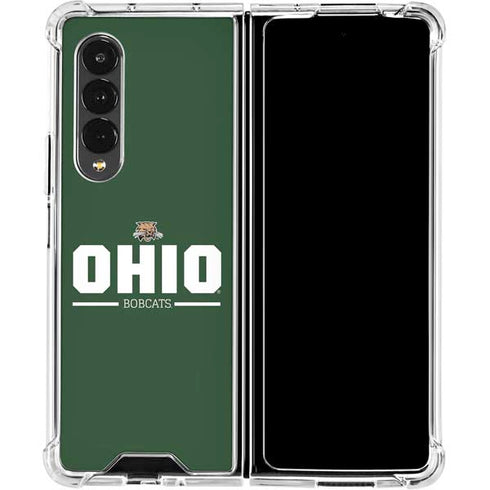 Ohio University Ohio Bobcats Logo Galaxy Z Fold4 5G Clear Case