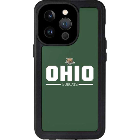 Ohio University Ohio Bobcats Logo iPhone 14 Pro Waterproof Case
