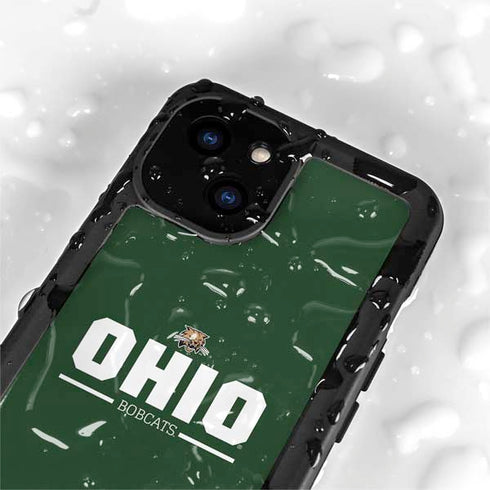 Ohio University Ohio Bobcats Logo iPhone 15 Plus Waterproof Case