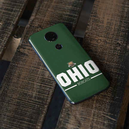 Ohio University Ohio Bobcats Logo Moto E5 Plus Skin