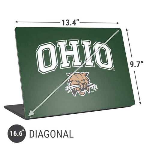 Ohio University Ohio Bobcats Universal Laptop 16.6in (13.4 x 9.7in) Skin