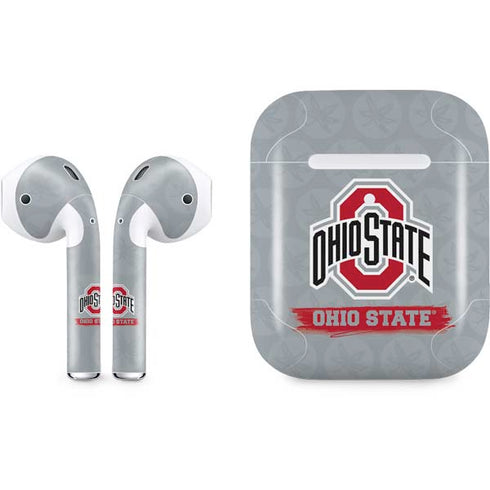 Ohio State University Distressed Logo Apple AirPods 2 Skin