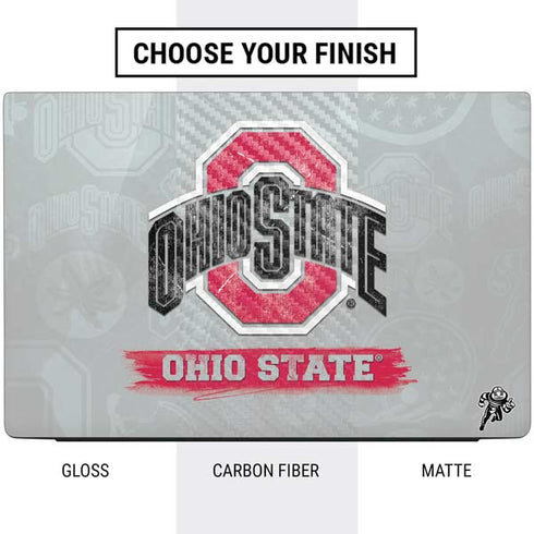 Ohio State University Distressed Logo Dell Vostro Skin