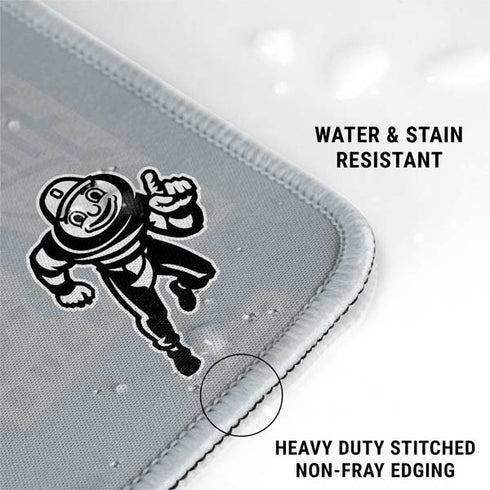 Ohio State University Distressed Logo Gaming Mouse Pad