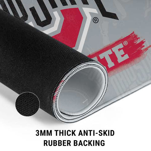 Ohio State University Distressed Logo Gaming Mouse Pad