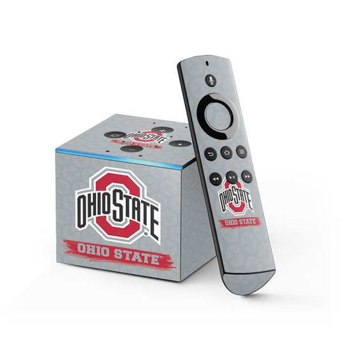 Ohio State University Distressed Logo Fire TV Cube Skin