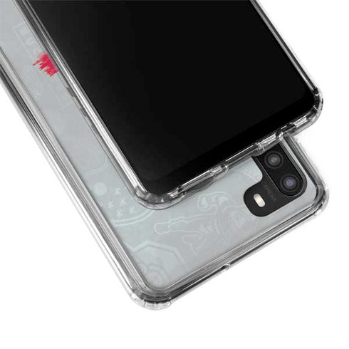 Ohio State University Distressed Logo Galaxy A21 Clear Case