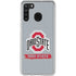 Ohio State University Distressed Logo Galaxy A21 Clear Case