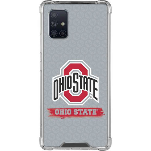 Ohio State University Distressed Logo Galaxy A71 5G Clear Case
