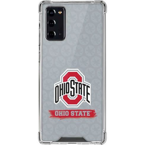 Ohio State University Distressed Logo Galaxy Note20 5G Clear Case