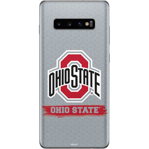 Ohio State University Distressed Logo Galaxy S10 Plus Skin