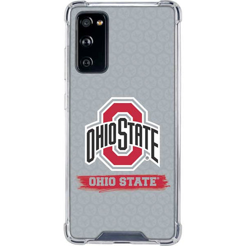 Ohio State University Distressed Logo Galaxy S20 FE Clear Case