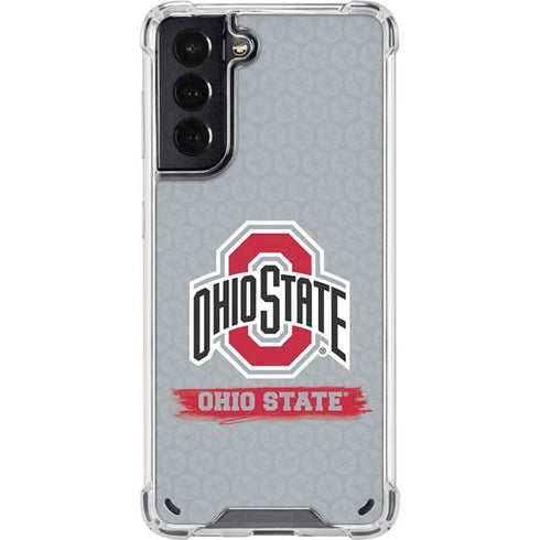 Ohio State University Distressed Logo Galaxy S21 5G Clear Case